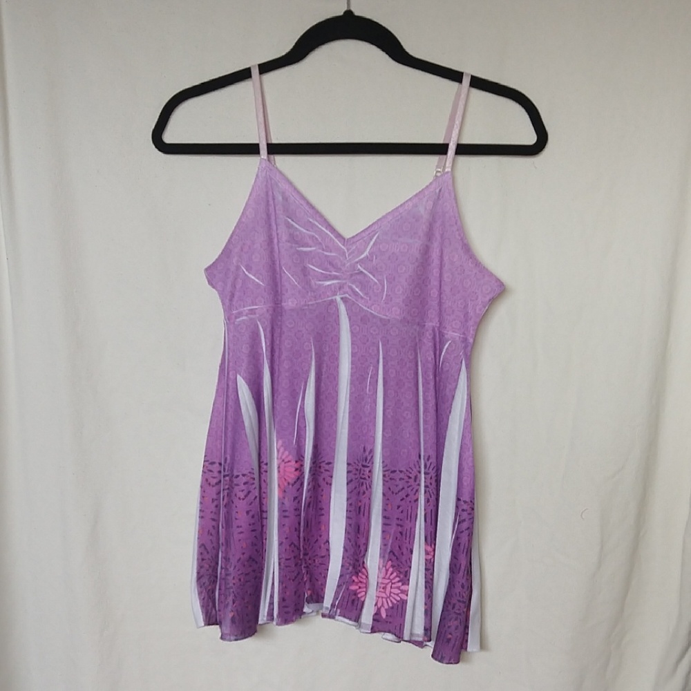 Junior's Medium Mudd Fuschia Tank Top